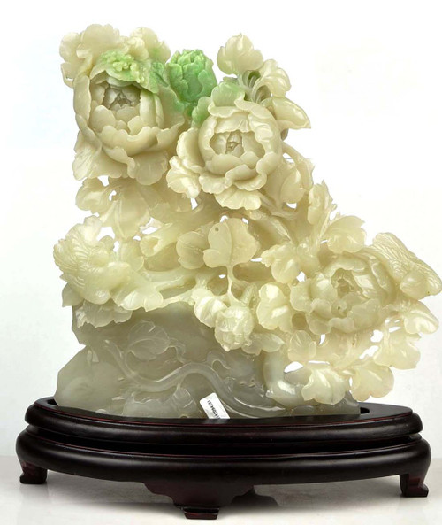 jade flower sculpture