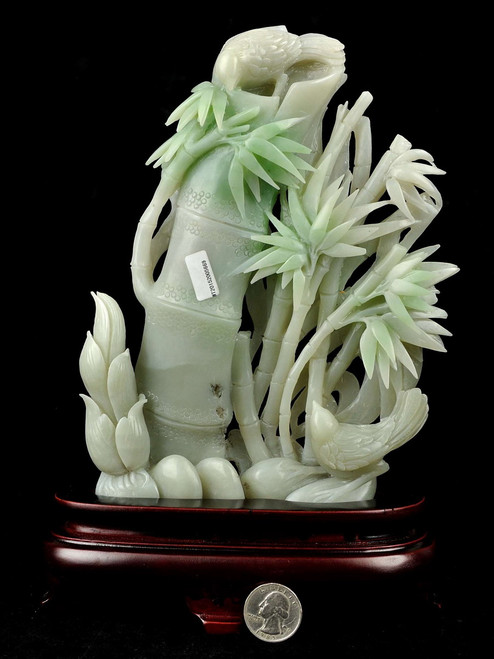 Jade bamboo statue