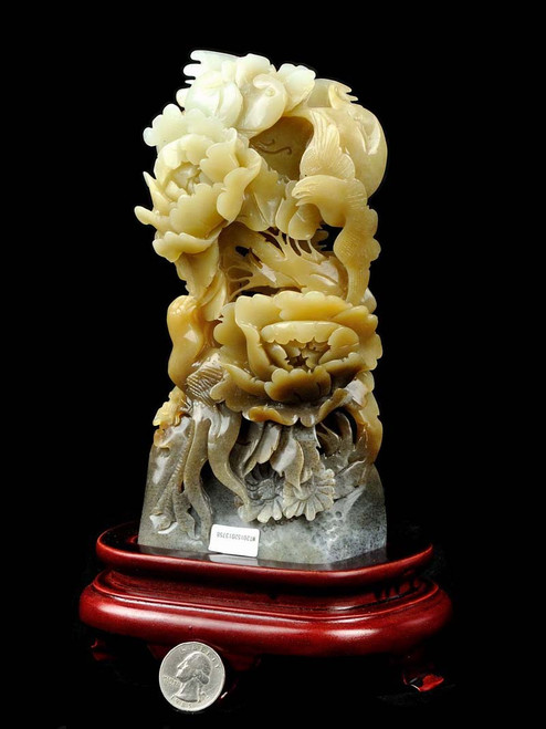 Jade Flower Statue