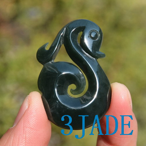 jade Koru Pendant Greenstone Pounamu Necklace