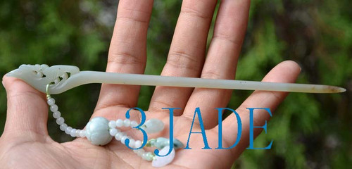 jade hair pin