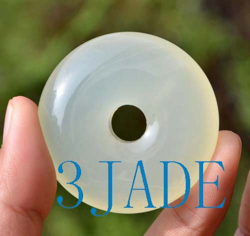 Serpentine Donut / Disc Pendant