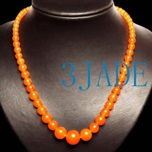Orange Beads Necklace 