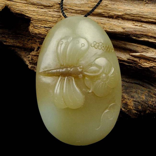 jade dragonfly pendant
