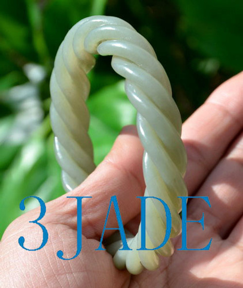 carved jade bangle