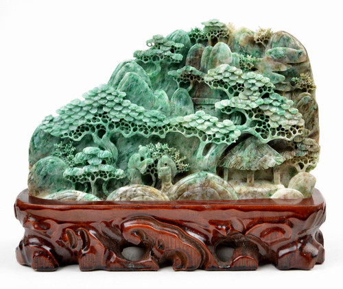 Jade Traditional Chinese Mount Scenery