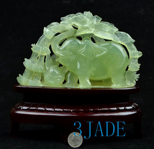 jade elephant statue