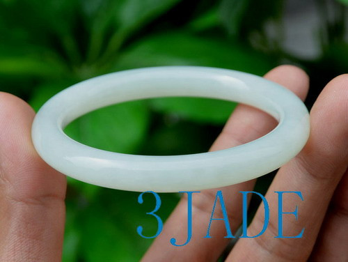 white nephrite jade bangle