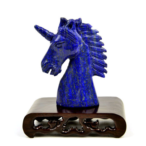 Lapis Lazuli Unicorn Statue
