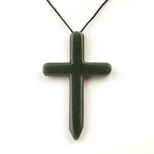 Jade Cross Pendant