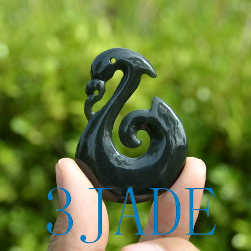 Nephrite Jade Manaia Koru