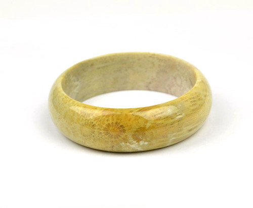 Fossil Coral Gemstone Bangle