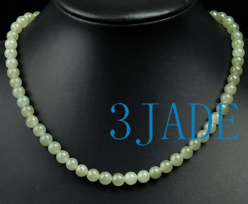 Jade and Pearl Intertwined Necklace Certified Untreated 15