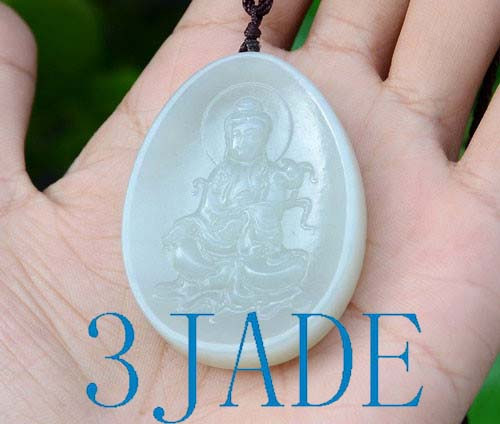 Hetian Jade Kwan-yin Pendant