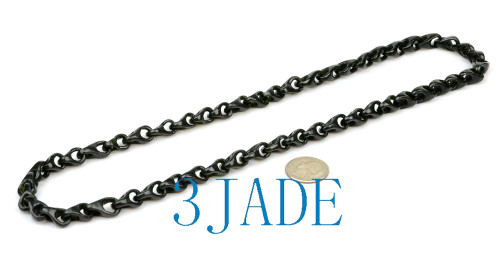 Hand Carved Jade Link Chain