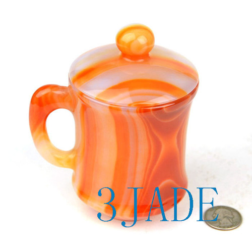 red agate coffee mug