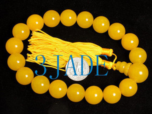 Yellow prayer beads