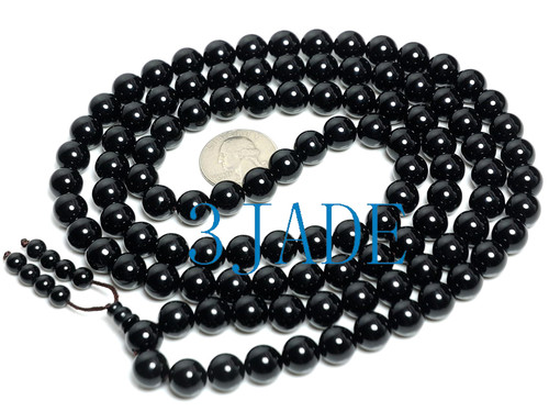 108 black onyx prayer beads mala