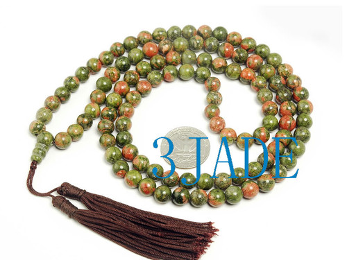 unakite 108 prayer beads