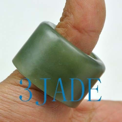 Natural Nephrite Jade Chinese Thumb Ring
