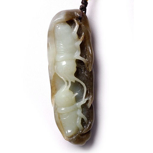 Jade Crickets Fighting Pendant