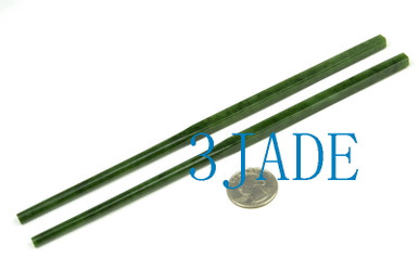 Details about   4Pairs Handmade Natural Green Jade Chopsticks 