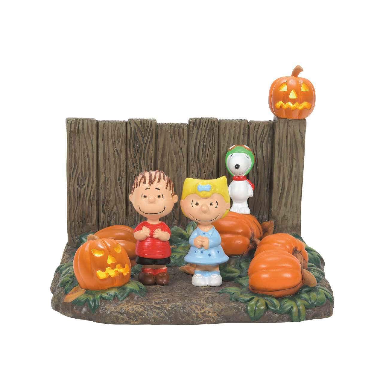 Peanuts Halloween Snoopy Sally Linus Figurine Is It The Great Pumpkin?  4.25