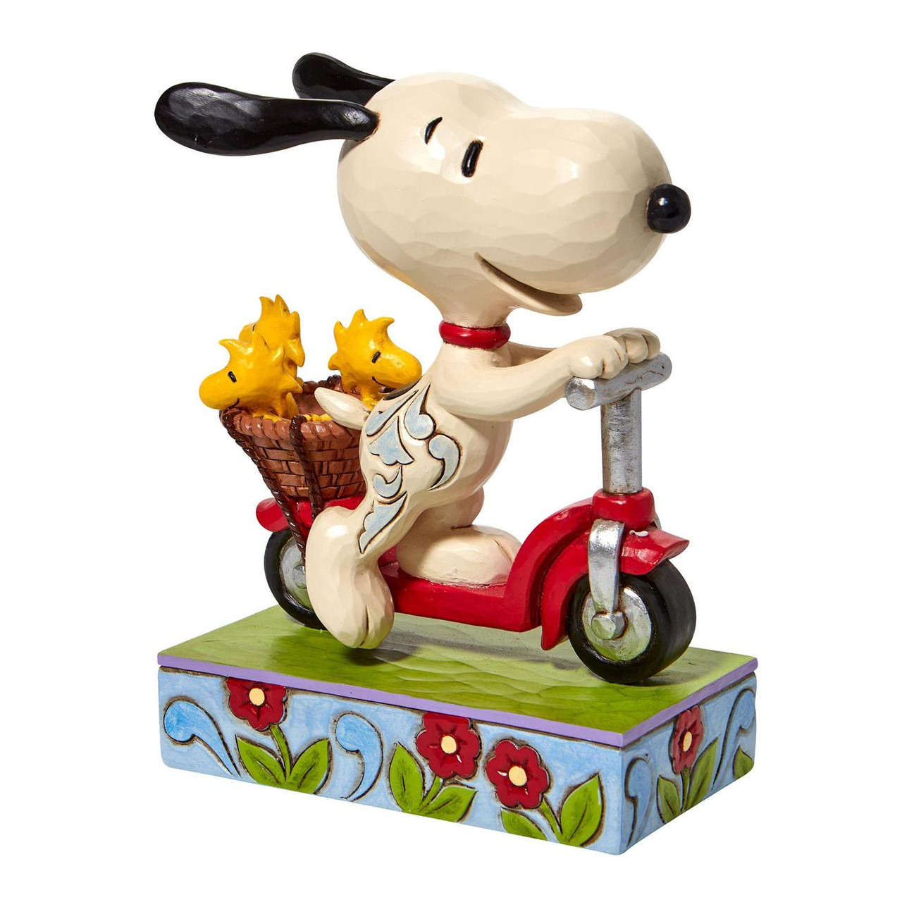 Jim Shore Peanuts Snoopy Woodstocks on Scooter Scootin Around 6.5