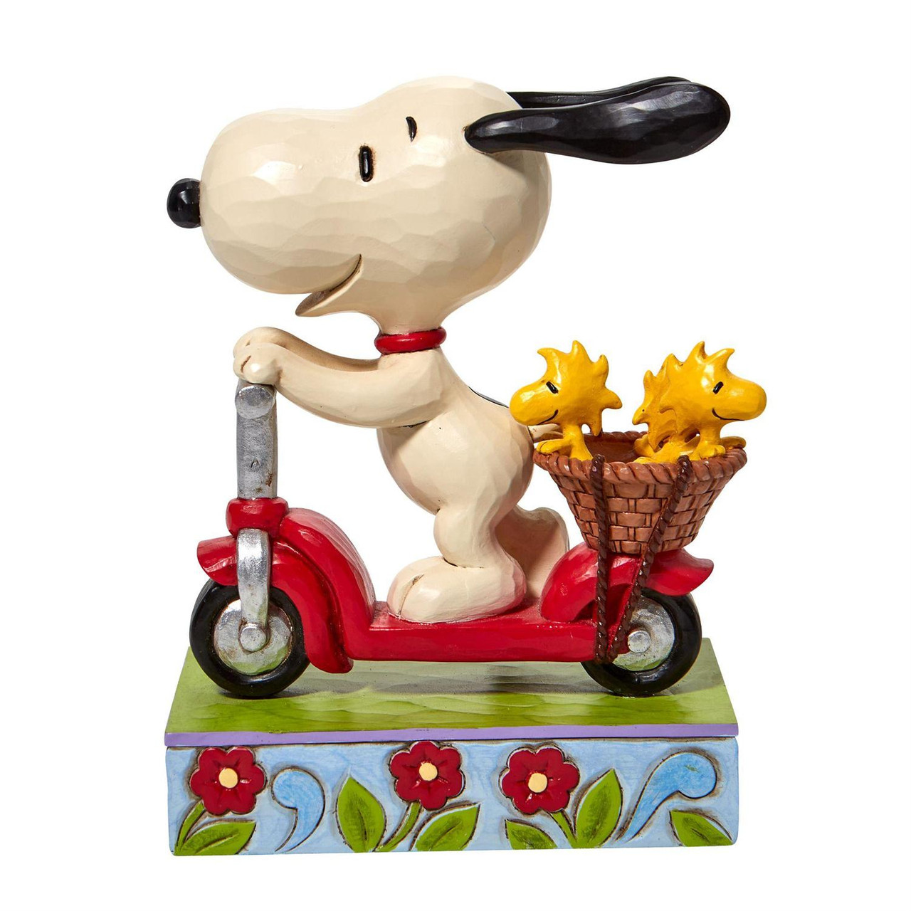 Jim Shore Peanuts Snoopy Woodstocks on Scooter Scootin Around 6.5