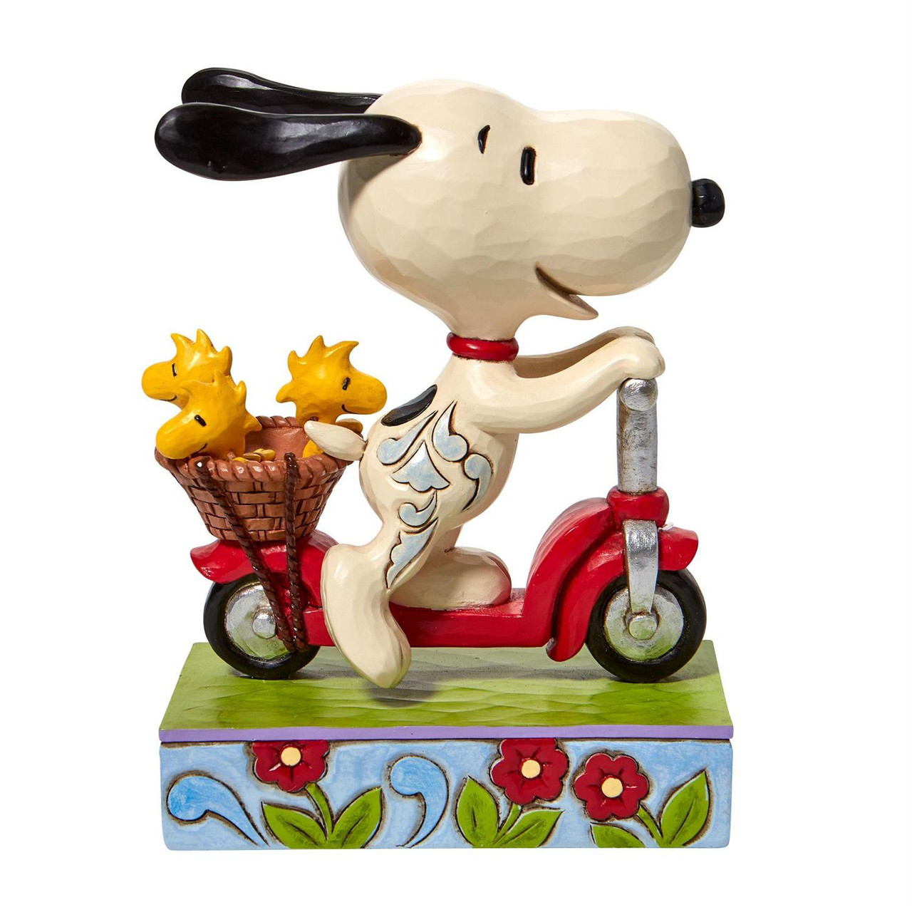 Jim Shore Peanuts Snoopy Woodstocks on Scooter Scootin Around 6.5