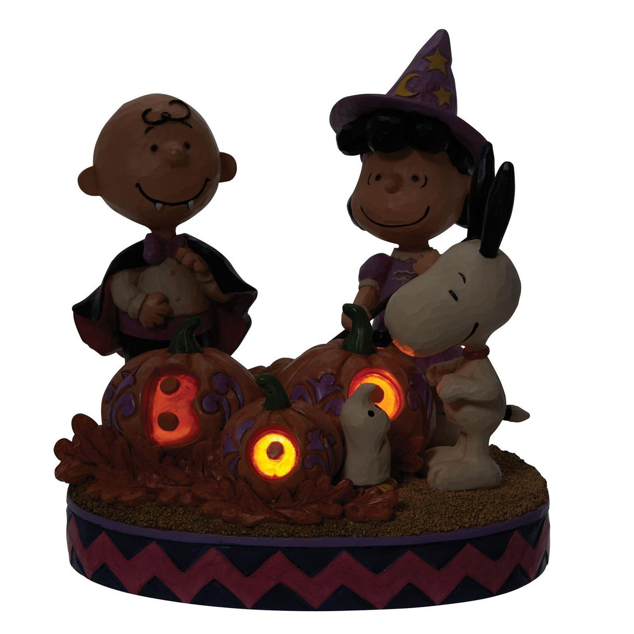 Peanuts By Jim Shore Lighted Snoopy Charlie Brown Lucy Halloween
