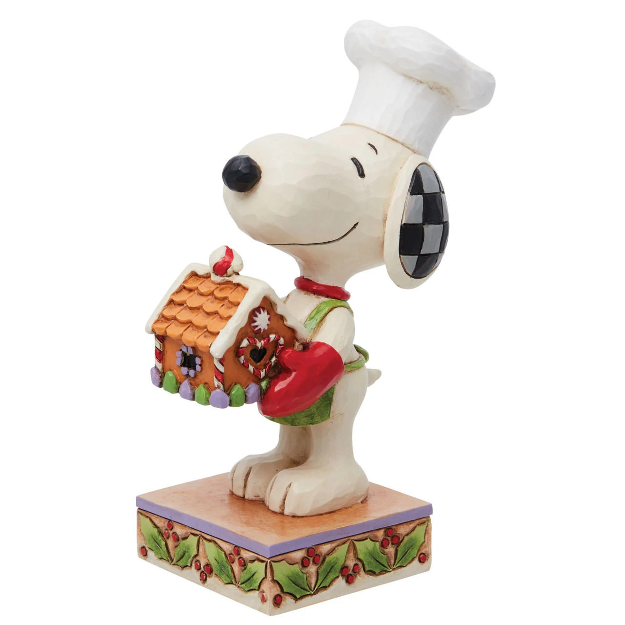 Jim Shore Candy Cane Christmas Snoopy and Woodstock Figurine