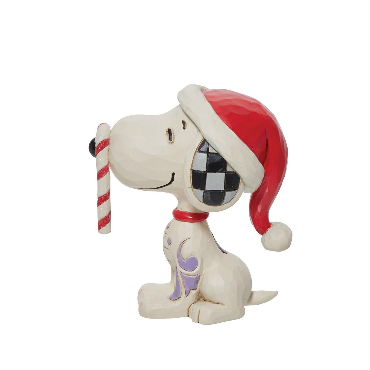 Peanuts by Jim Shore Mini Snoopy Christmas Candy Cane 2.75 Tall