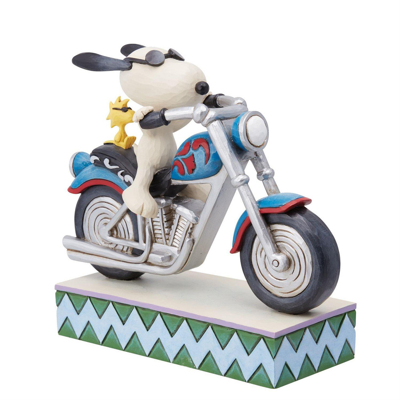 Snoopy Woodstock Riding Motorcycle Cool Riders Figurine 6
