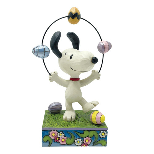 Snoopy Juggling Eggs Easter 6.1" Tall Figurine