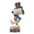 Peanuts by Jim Shore Patriotic Snoopy Marching With Glory Figurine 5.57"