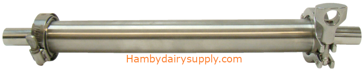 12 inch In-Line SS Milk Transfer Filter assembly for 3/4 ID Hose with ...