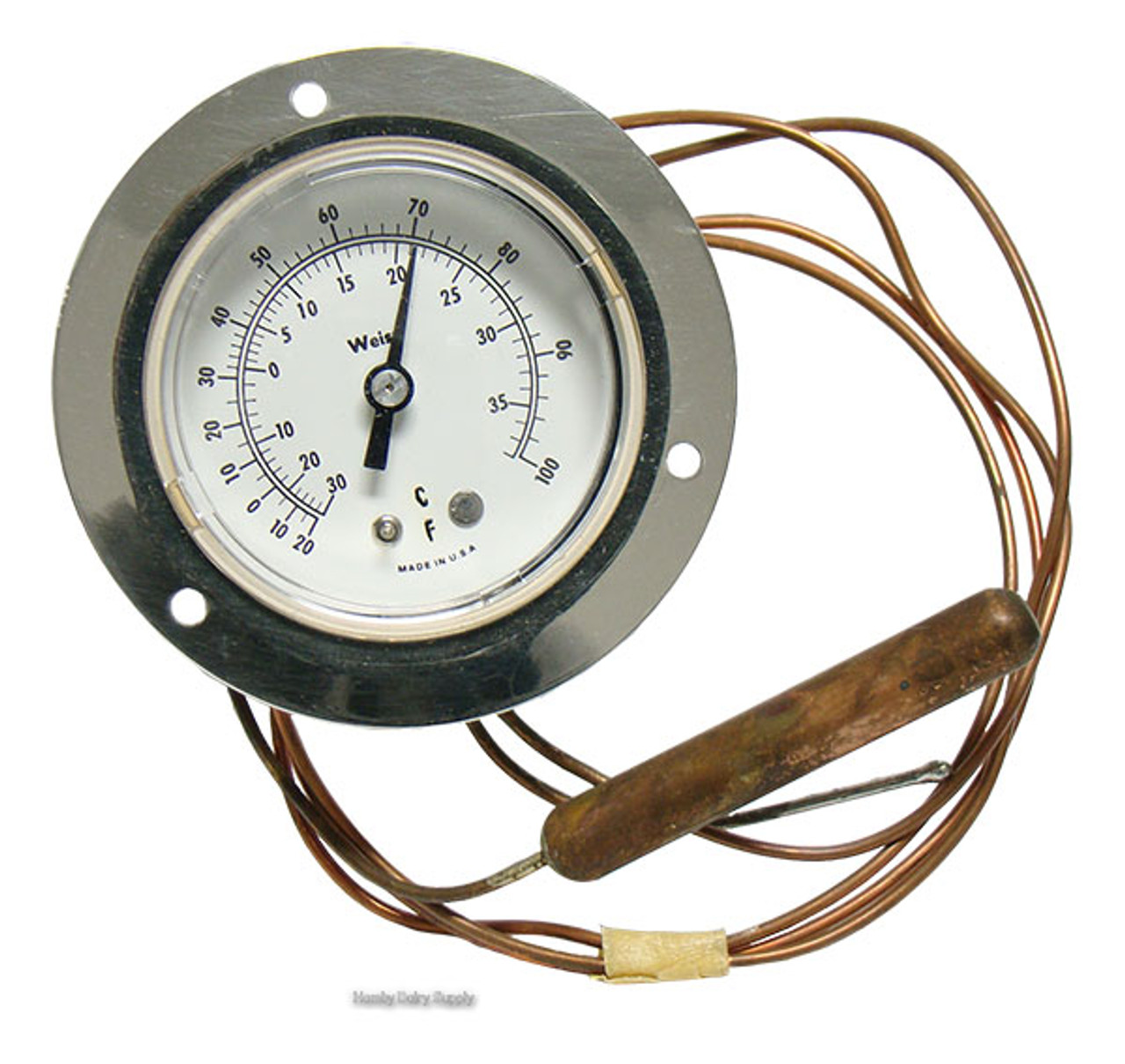 2.5 inch Thermometer for front of Bulk Milk Tanks