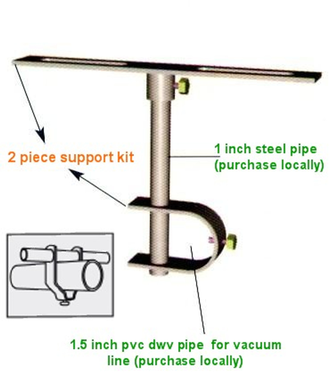 Bracket for wall / ceiling mount