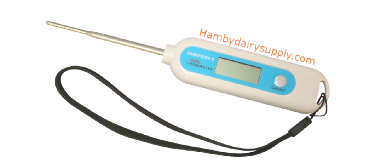 Digital Thermometer with Long Probe -58°F to + 257°F - Hamby Dairy Supply