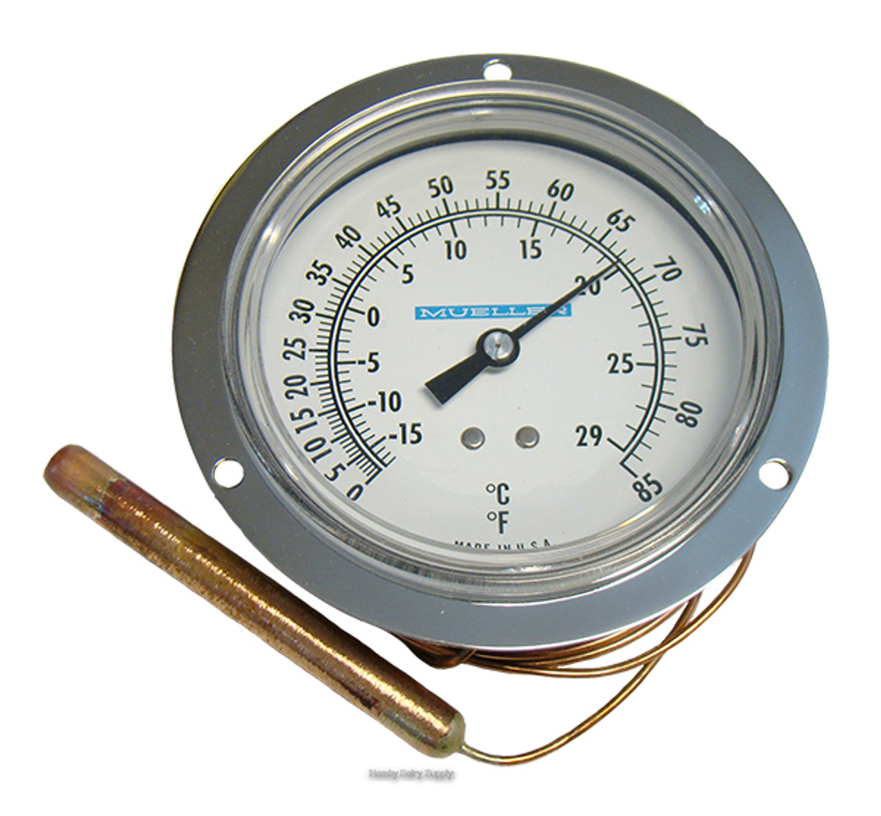 Thermometer (analog) für Müller Zero / DRU Milchtanks 1000 - 4300 Liter
