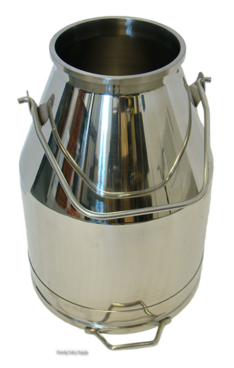 Hemoton Metal Bucket with Lid, Stainless Steel Milk Pail Bucket with Lid+  Handle, Durable Bucket for Heavy Loads, Compost, Milk Pail