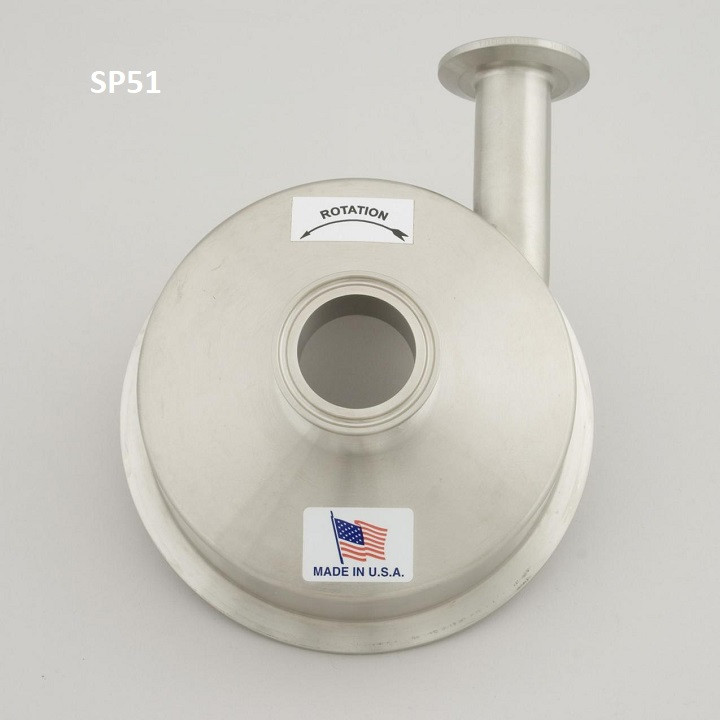 SP51 Milk Transfer Pump 2 x 2 - 5 inch impeller without motor - Hamby ...