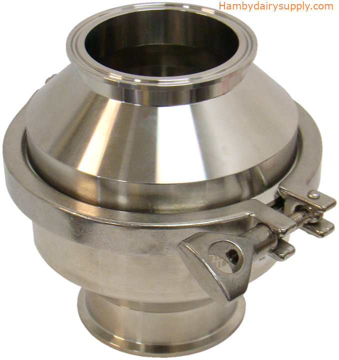 Check Valve Sanitary Stainless Steel 3 inch clamp - Hamby Dairy Supply