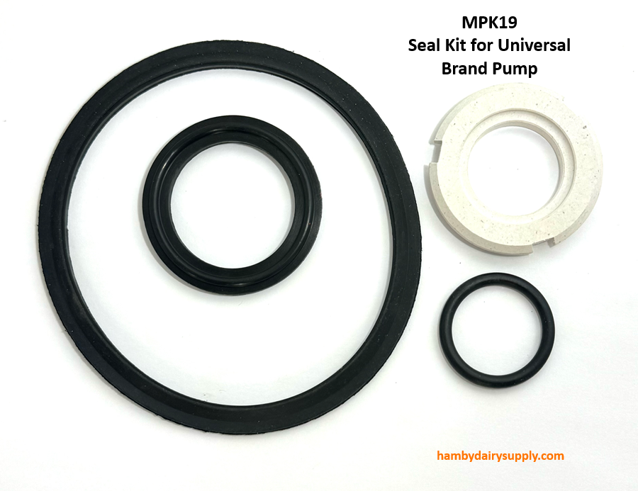 Milk Pump Seals Kit for Universal 3 pin driver (4 piece) - Hamby