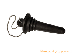 Black Inflation Plug with Chain 7800