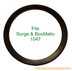 1047 thin black rubber Lid Gasket for Surge® and Bou-Matic® bucket lids