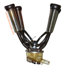Kleen Flo 300 Cow Milking Unit with plug shutoff, 06 shells & liners