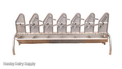 Single 6 Basic Parlor Stanchions for Goat or Sheep