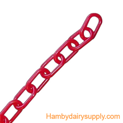 Red Plastic Neck Chain - per foot